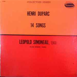 Leopold Simoneau - Henri DuParc: 14 Songs FLAC