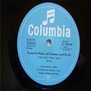 Wolfgang Amadeus Mozart - Walter Gieseking, Das Philharmonia Orchester London, Herbert von Karajan - Konzert Für Klavier Und Orchester C-Moll KV 491 FLAC