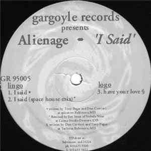 Alienage - I Said FLAC