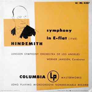 Hindemith - Janssen Symphony Orchestra Of Los Angeles, Werner Janssen - Symphony In E-flat FLAC