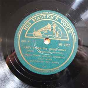 "Fats" Waller, his Rhythm and Orch. - I Simply Adore You / Let's Break The Good News FLAC