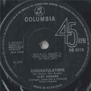 Cliff Richard - Congratulations FLAC