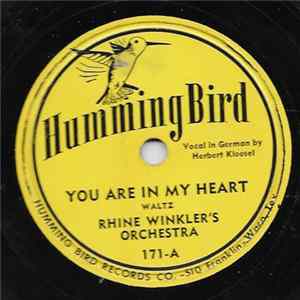 Rhine Winkler's Orchestra - You Are In My Heart / San Antonio Polka FLAC