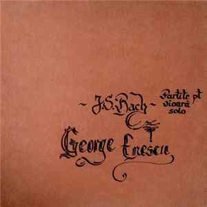 Enesco - Plays Bach Sonatas FLAC