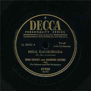 Bing Crosby And Andrews Sisters With Vic Schoen And His Orchestra - Mele Kalikimaka / Poppa Santa Claus FLAC