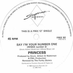 Princess - Say I'm Your Number One (Remix) FLAC
