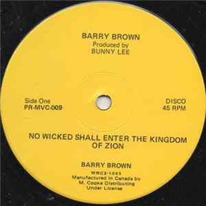 Barry Brown - No Wicked Shall Enter The Kingdom Of Zion / Big Big Polution FLAC
