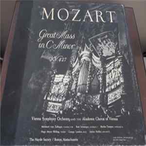 Wolfgang Amadeus Mozart, Vienna Symphony Orchestra, Akademie Chorus Of Vienna, Meinhard von Zallinger, Rosl Schweiger, Hertha Toepper, Hugo Meyer-Welfing, George London , Anton Heiller - Great Mass In C Minor (KV 427) FLAC