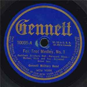 The Gennett Military Band - Fox Trot Medley, No. 1 / One-Step Medley, No. 1 FLAC