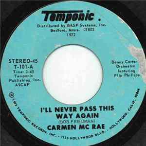 Carmen McRae - I'll Never Pass This Way Again FLAC