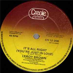Leroy Brown - It's All Right (You're Just In Love) FLAC