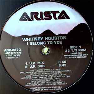 Whitney Houston - I Belong To You FLAC
