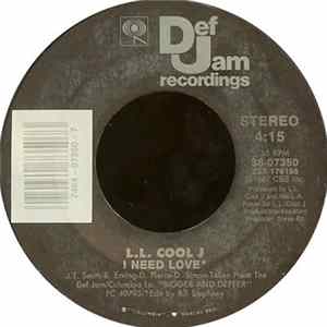 L.L. Cool J - I Need Love / My Rhyme Ain't Done FLAC