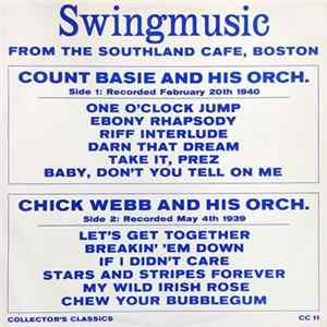 Count Basie And His Orchestra, Chick Webb And His Orchestra - Swingmusic From The Southland Cafe, Boston FLAC