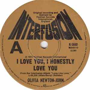 Olivia Newton-John - I Love You, I Honestly Love You FLAC