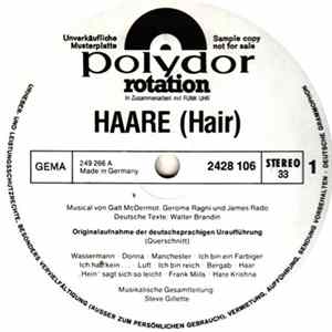 "Haare" Ensemble - Haare (Hair) - Die Deutsche Originalaufnahme FLAC