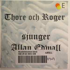 Thore & Roger - Sjunger Allan Edwall FLAC