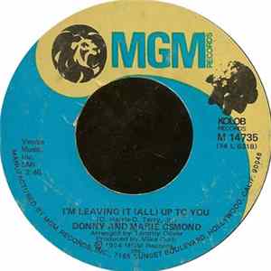 Donny And Marie Osmond - I'm Leaving It (All) Up To You / The Umbrella Song FLAC