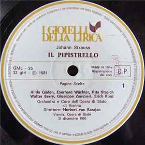 Johann Strauss - Herbert von Karajan / Hilde Güden / Eberhard Wächter / Rita Streich - Il Pipistrello (Pagine Scelte) FLAC