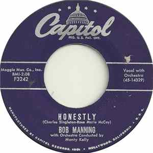 Bob Manning - Honestly / I'd Better Be Careful FLAC