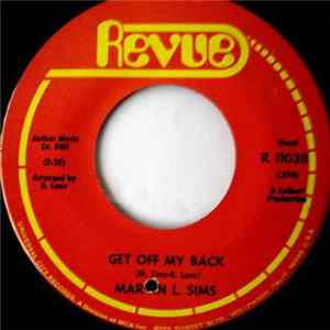 Marvin L. Sims - Get Off My Back / Danger FLAC