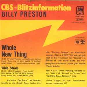 Billy Preston - Whole New Thing FLAC