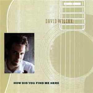 David Wilcox - How Did You Find Me Here FLAC