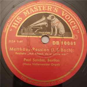 Paul Sandoz - Matthäus-Passion FLAC