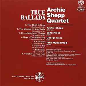 Archie Shepp Quartet - True Ballads FLAC
