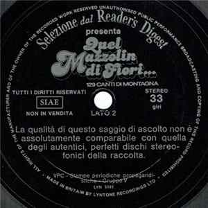 Unknown Artist - Selezione Dal Reader's Digest Presenta: Quel Mazzolin Di Fiori ... - 129 Canti Di Montagna FLAC