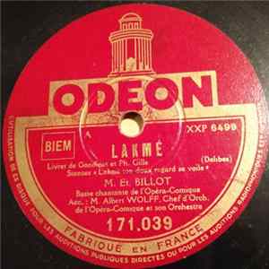 Et. Billot - Lakme / Le Jongleur De Notre-Dame FLAC