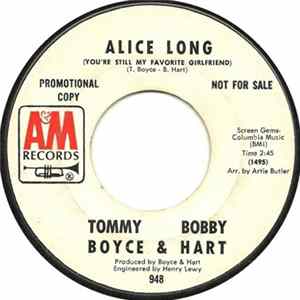 Tommy Boyce & Bobby Hart - Alice Long (You're Still My Favorite Girlfriend) FLAC