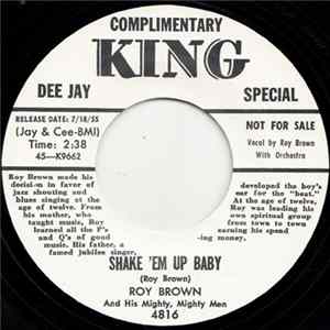 Roy Brown - Shake 'Em Up Baby FLAC