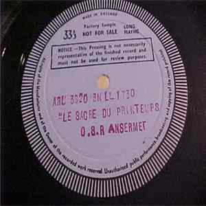 Ernest Ansermet - Rite Of Spring "Le Sacre Du Printemps" FLAC