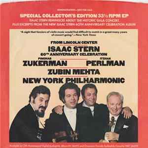 Isaac Stern - Special Collector's Record Commemorating The Isaac Stern Anniversary Gala From Lincoln Center FLAC