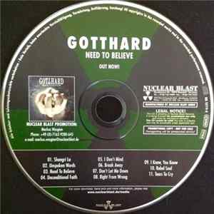 Gotthard - Need To Believe FLAC