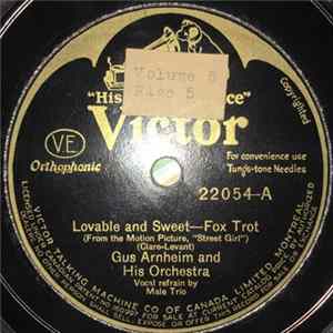 Gus Arnheim And His Orchestra / All Star Orchestra - Lovable And Sweet / My Dream Memory FLAC