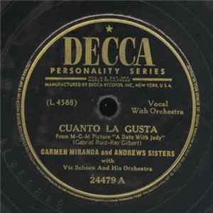 Carmen Miranda And Andrews Sisters - Cuanto La Gusta / The Matador FLAC