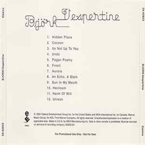 Björk - Vespertine FLAC