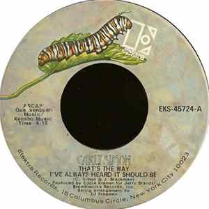 Carly Simon - That's The Way I've Always Heard It Should Be FLAC