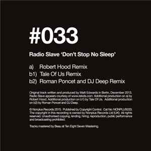 Radio Slave - Don't Stop No Sleep (Remixes) FLAC