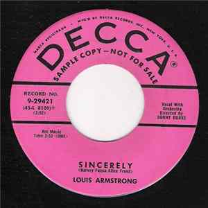 Louis Armstrong - Sincerely / Pledging My Love FLAC