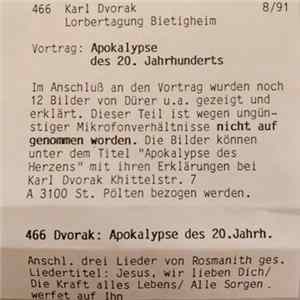 Karl Dvorak - Apokalypse Des 20. Jahrhunderts FLAC