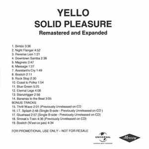 Yello - Solid Pleasure - Remastered And Expanded FLAC