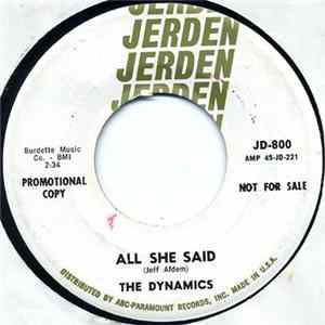 The Dynamics - All She Said / I'll Be Standing There FLAC