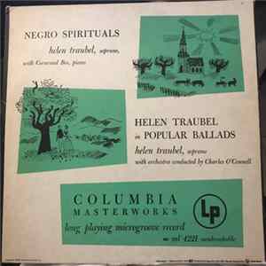 Helen Traubel, Coenraad Bos, Charles O'Connell - Negro Spirituals / Helen Traubel In Popular Ballads FLAC