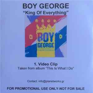 Boy George - King Of Everything FLAC
