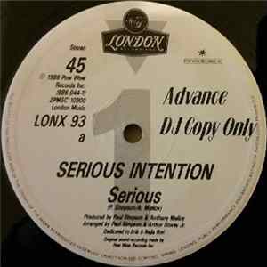 Serious Intention - Serious FLAC