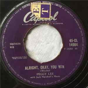 Peggy Lee - Alright, Okay, You Win FLAC