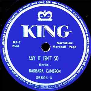 Barbara Cameron - Say It Isn't So / Goodnight My Love FLAC